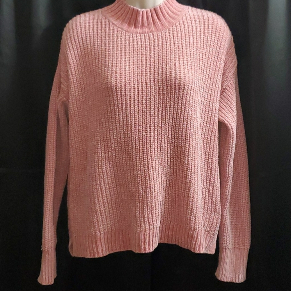 Fuzzy pink sweater